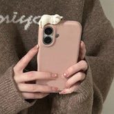 3D Cartoon Lying Cat Leather Phone Case